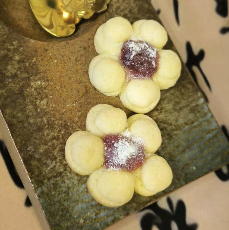 Sablé à la fraise et à la noix de coco